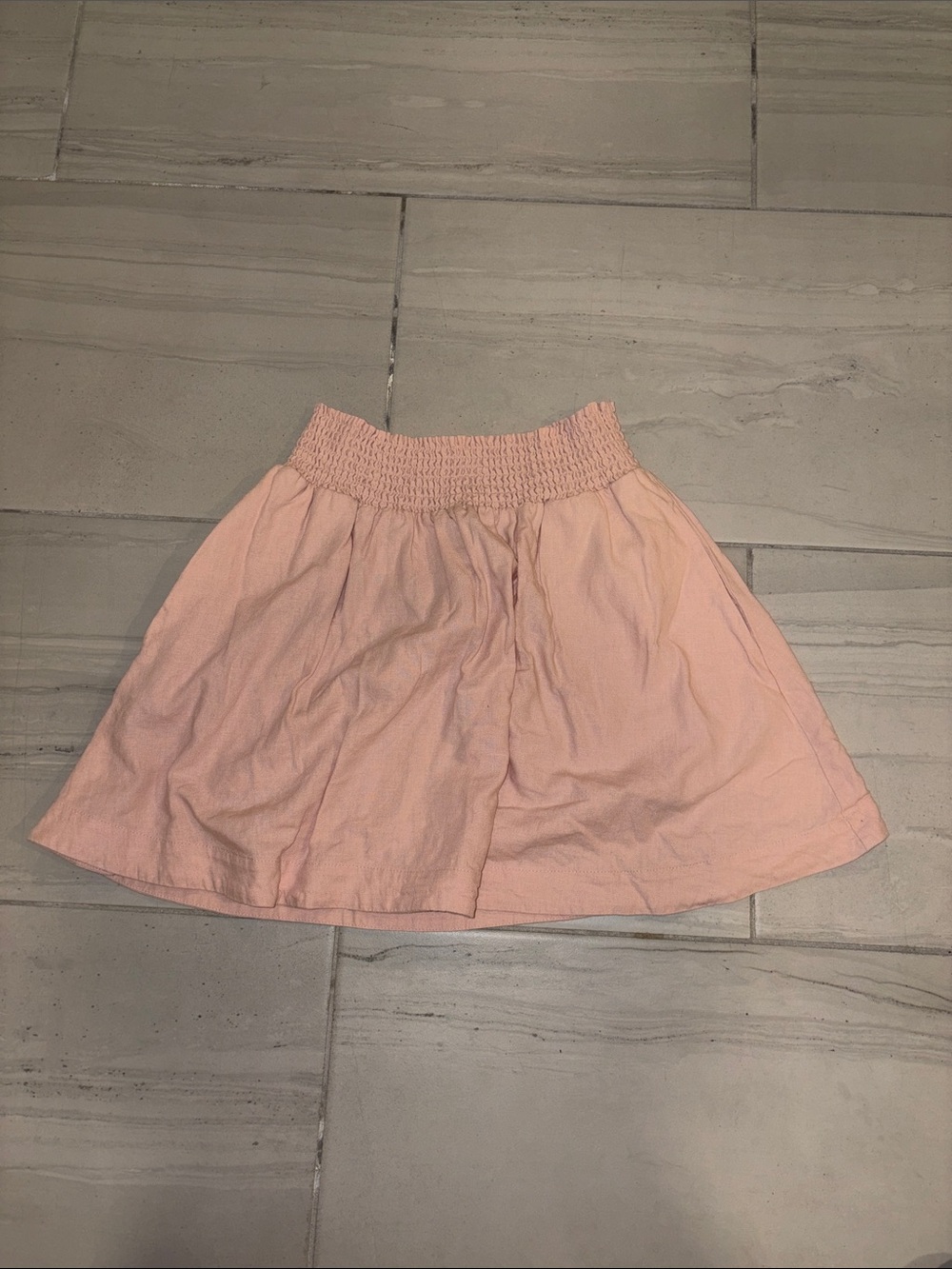Open Edit Smocked Pink Mini Skirt